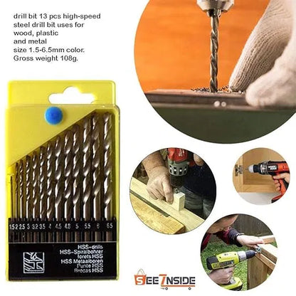 Drill Bits for Wood, Malleable Iron, Aluminium, Plastic